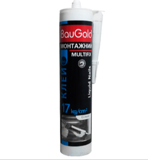 КЛЕЙ “РІДКІ ЦВЯХИ” ШВИДКОЇ ФІКСАЦІЇ БІЛИЙ BauGold